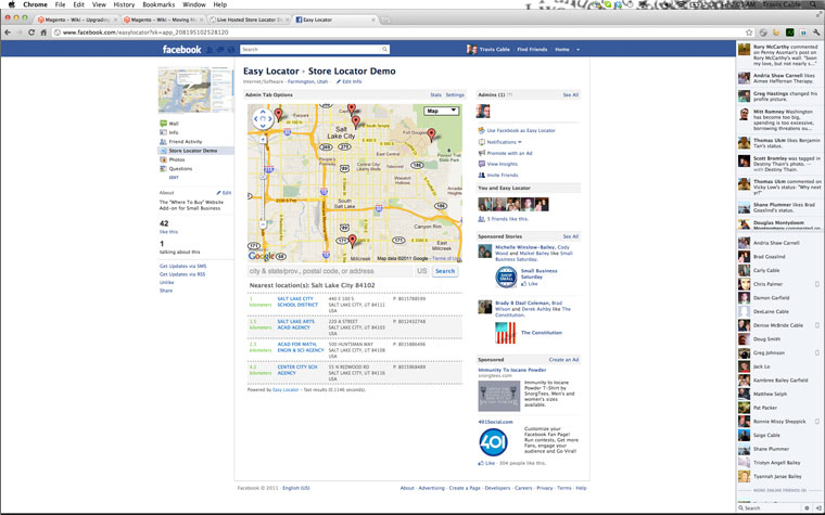 facebook page screenshot
